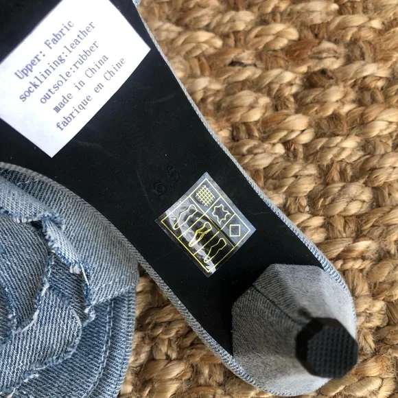 New: Jeffrey Campbell Budding Light Wash Denim. Size 6.5 - Picture 11 of 13